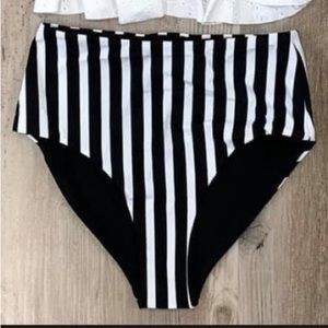 Coral Reef Tummy Control Reversable Swim Bottoms Size Large